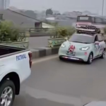 Viral Mobil Pakai Strobo dan Klakson "Telolet" Dikawal Mobil Patwal di Flyover Ciputat